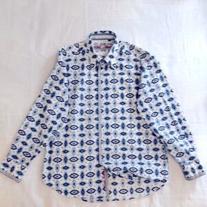 MENS Robert Graham XL long sleeve button down shirt